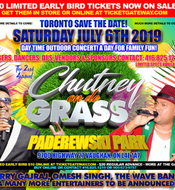 Toronto Save The Date - Chutney On De Grass 