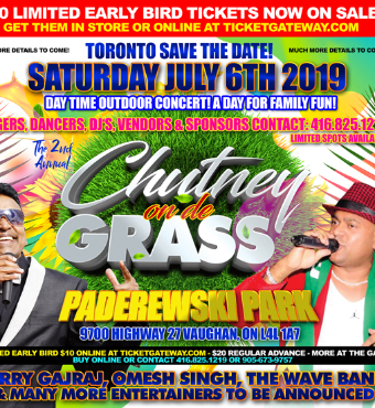 Toronto Save The Date - Chutney On De Grass