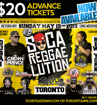 SOCA REGGAELUTION VICTORIA DAY 2019