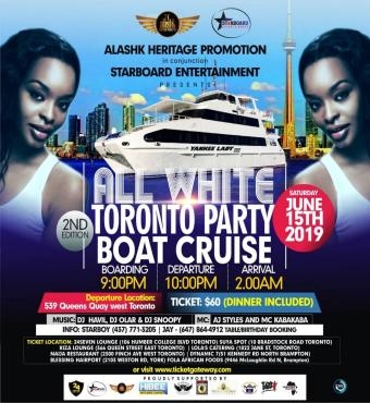 All White Toronto Boat Cruise
