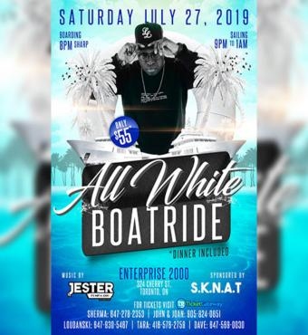 SKNAT ANNUAL BOAT RIDE -ALL WHITE-2019
