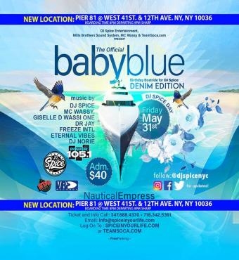The Official Baby Blue Birthday Boat Ride For Dj Spice Denim Edition 