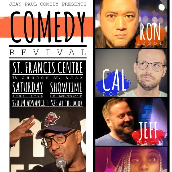 Comedy Revival June 22nd @ Francis Centre