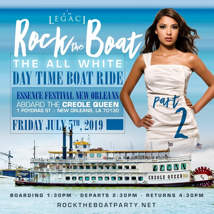 ROCK THE BOAT pt. 2 · THE 2019 ALL WHITE DAY TIME BOAT RIDE PARTY DURING NE
