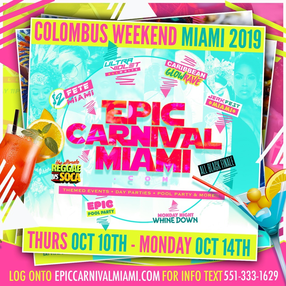 EPIC CARNIVAL MIAMI ALL ACCESS PASS (8 EVENTS 1 PRICE) FLORIDA