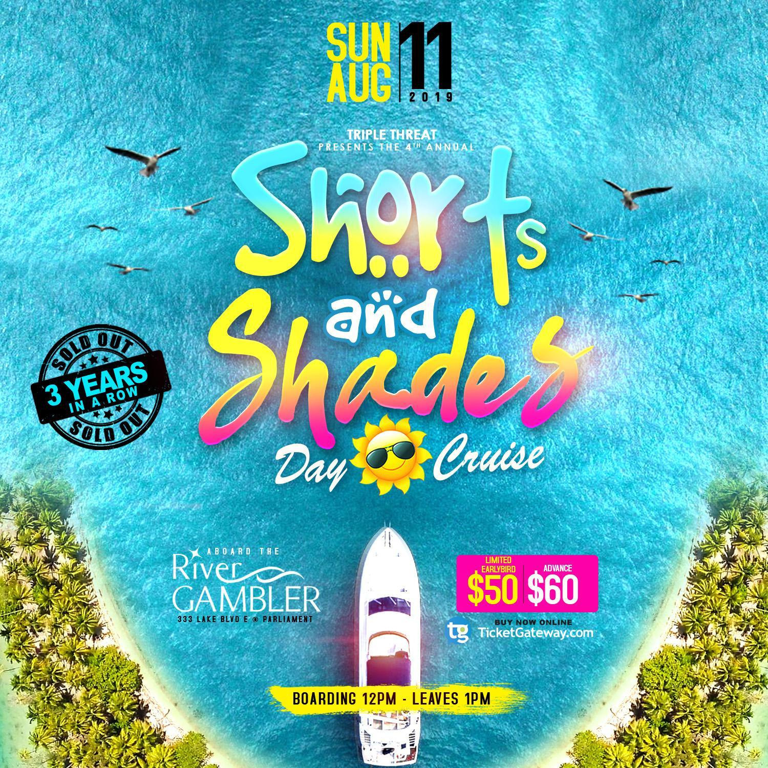SHORTS AND SHADES DAY CRUISE - AUG 11