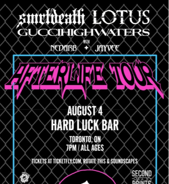 Smrtdeath, Lil Lotus & Guccihighwaters Live In Toronto 4 Aug 2019| Tickets