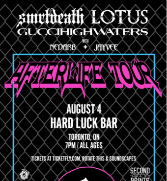 Smrtdeath, Lil Lotus & Guccihighwaters Live In Toronto 4 Aug 2019| Tickets 