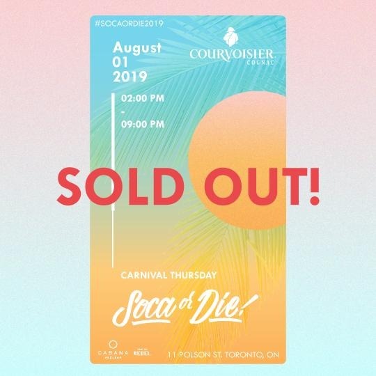 Soca Or Die - Carnival Thursday SOLD OUT!