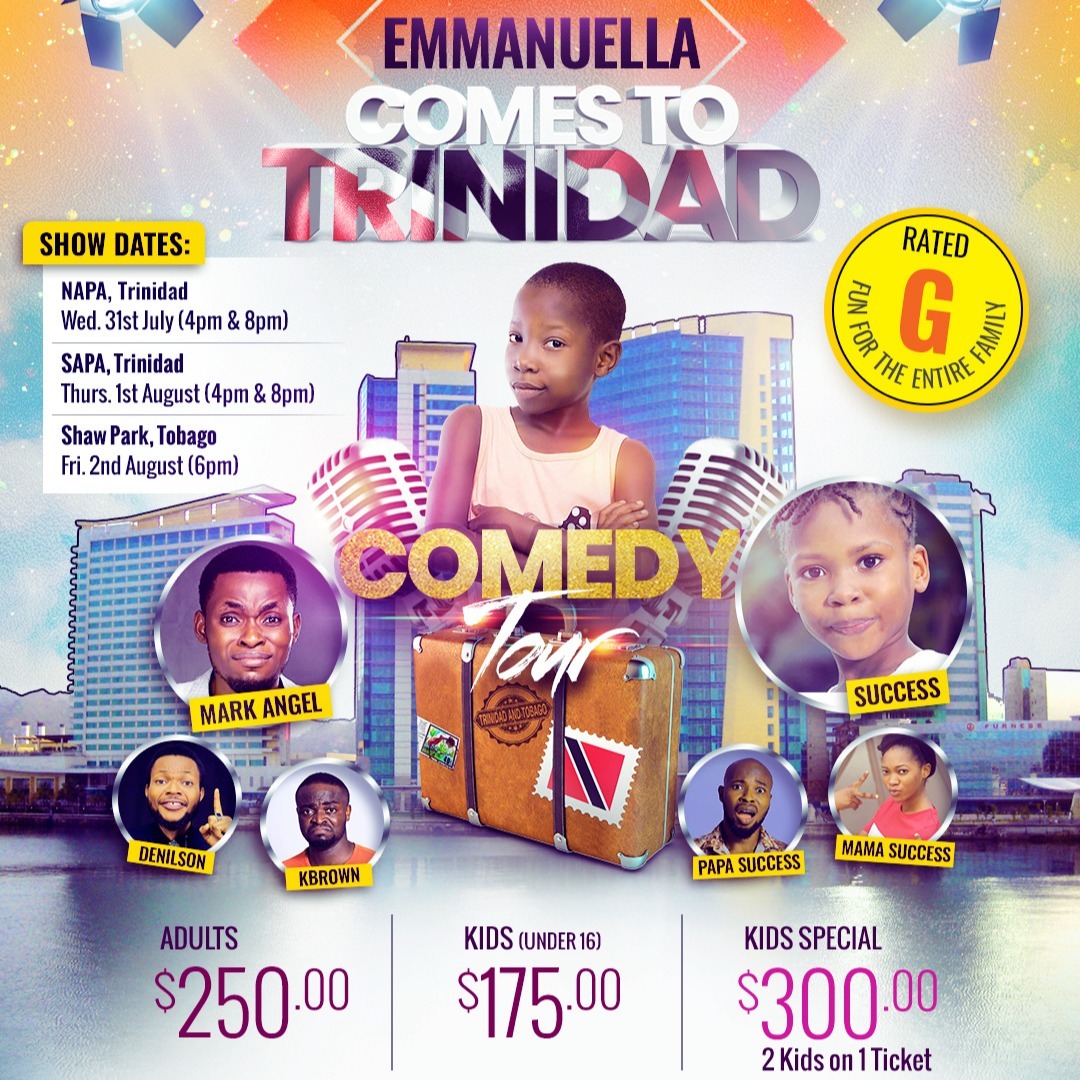 Comedy Tour | Emmanuella - Comes To Trinidad! 1st August 2019