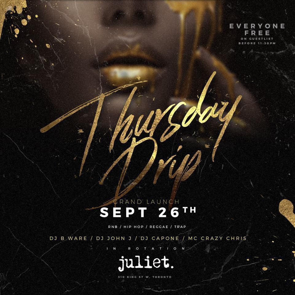 GRAND LAUNCH NEW THURSDAY NIGHT @ JULIET