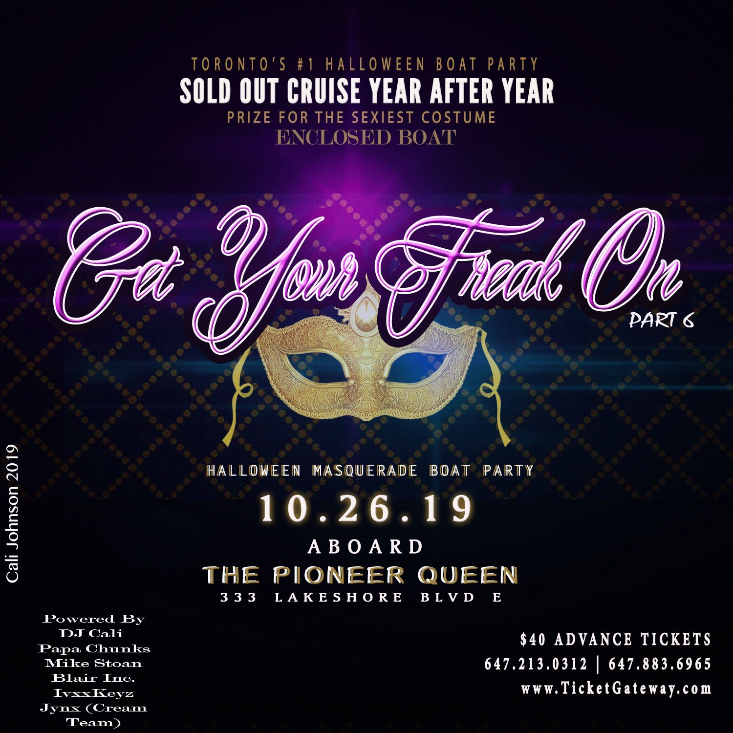 Get Your Freak On Part 6 Halloween Masquerade Enclosed Boat Party