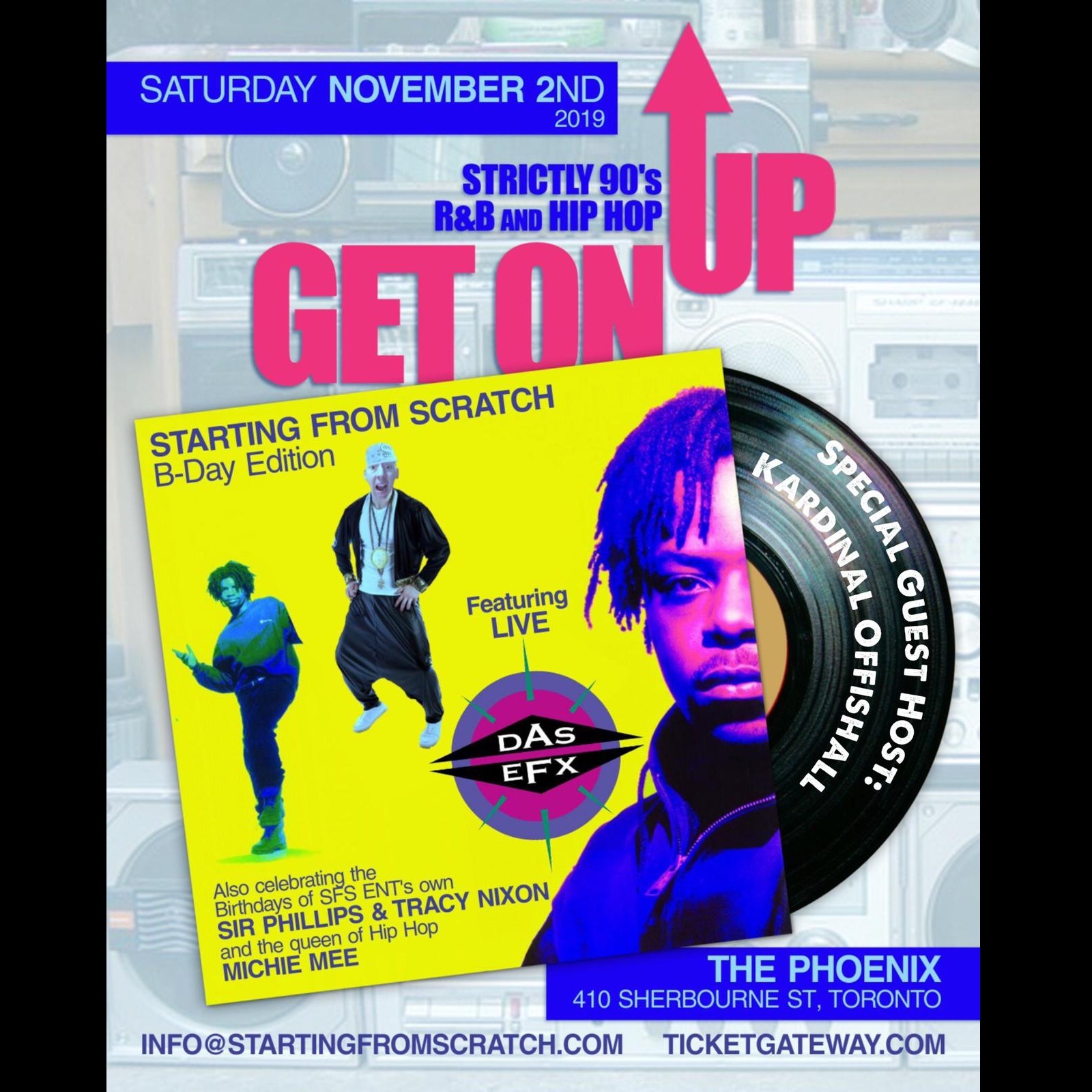 GET ON UP - 90s R&B and Hip Hop - SCRATCH'S BDAY NOV 2ND TIX AVAIL @ DOOR