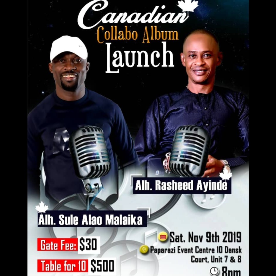 CANADIAN COLLABO ALBUM LAUNCH