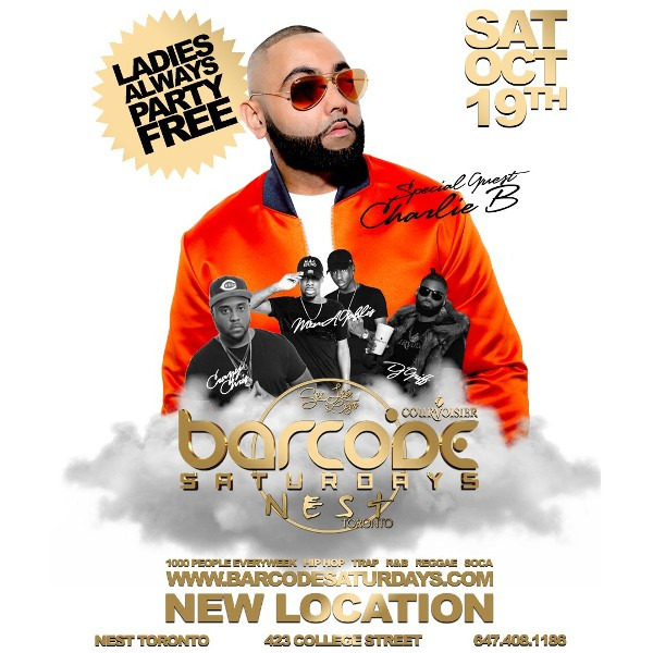 BARCODE SATURDAYS w/ DJ CHARLIE B @ Nest