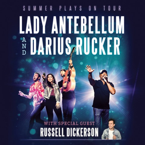 Lady Antebellum, Darius Rucker & Russell Dickerson Tickets 2018 | Budweiser 