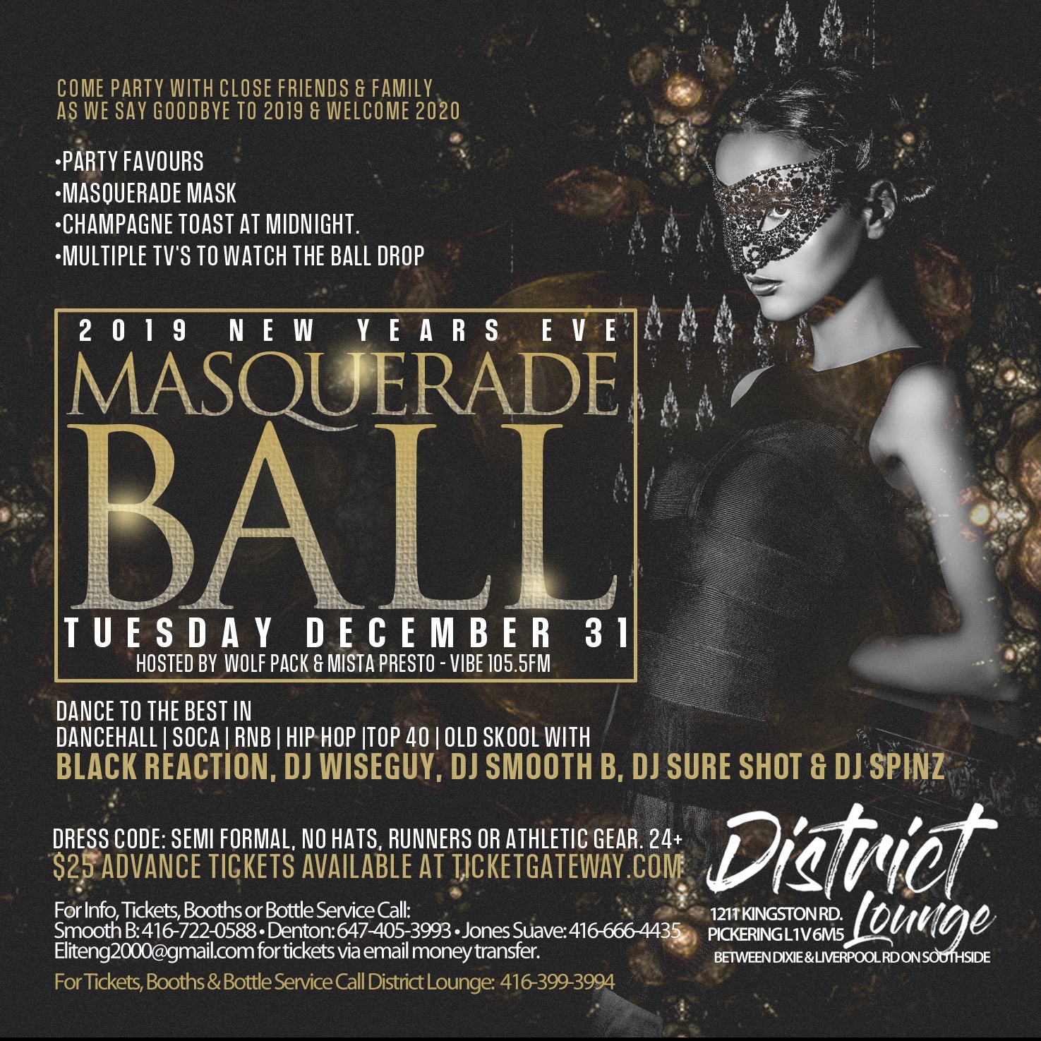 2020 NYE MASQUERADE BALL