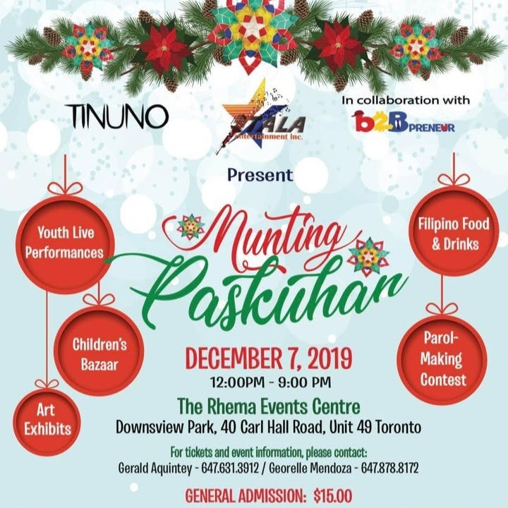 Tala Ent X B2b X Tinuno Presents: Munting Paskuhan 
