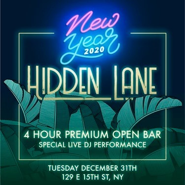 New Year's Eve 2020 at Hidden Lane | New York