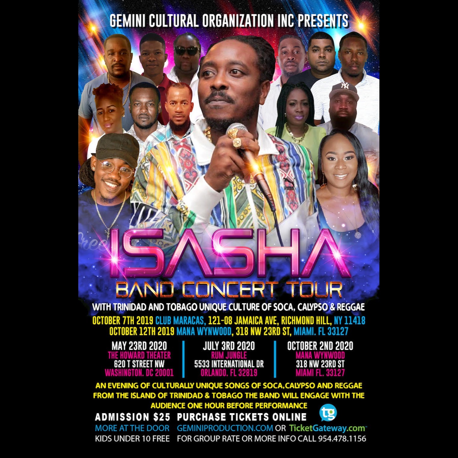 Isasha Band Concert Tour Orlando Fl 2020