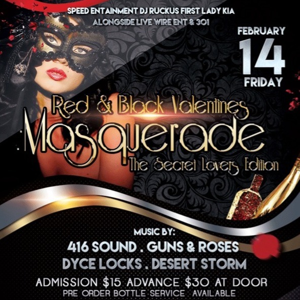 Masquerade - Red And Black Valentines - The Secret Lovers Edition