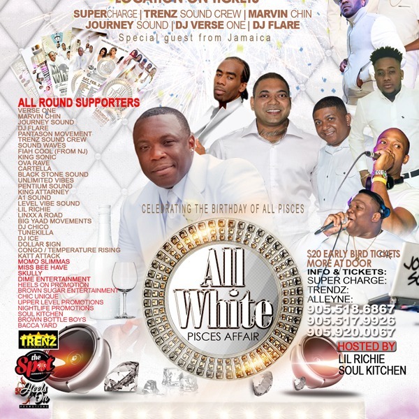 All White Pisces Affair - Hamilton's Biggest Annual Party