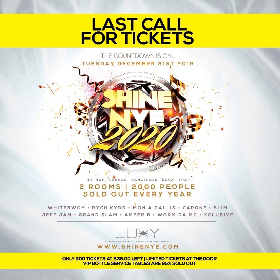 SHINE New Years Eve 2020 Inside Luxy Nightclub