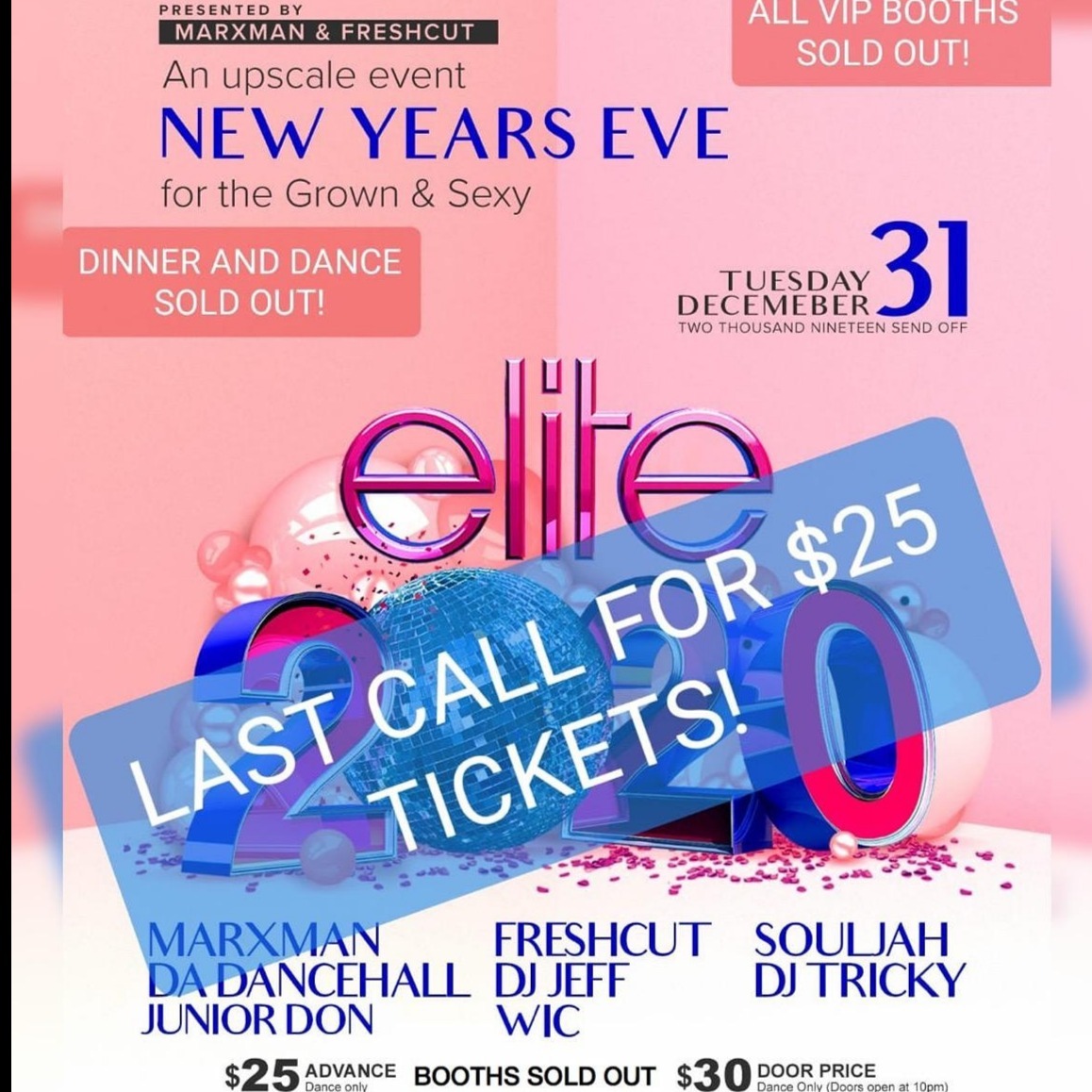 ELITE TORONTO NYE 2020