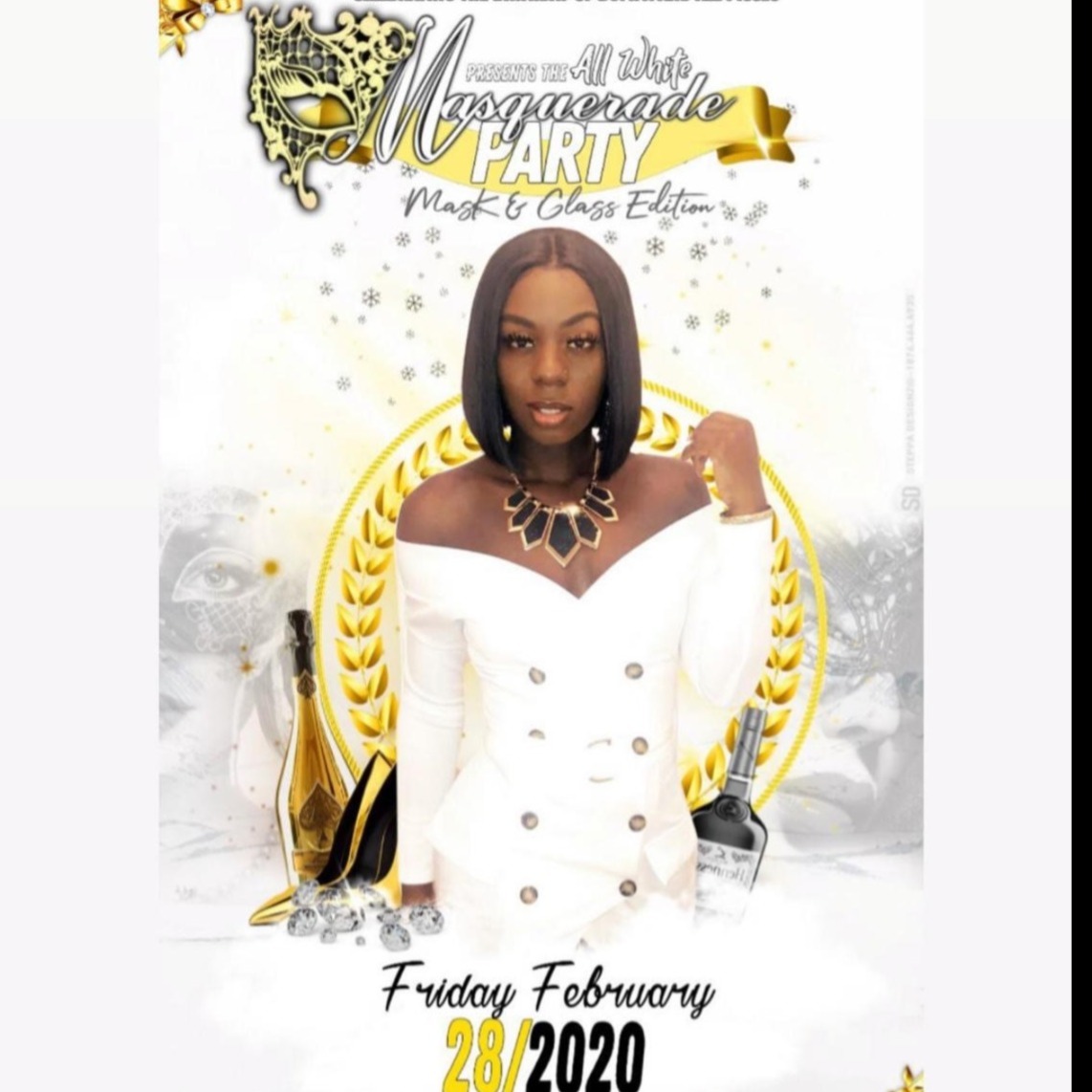 All White masquerade Party