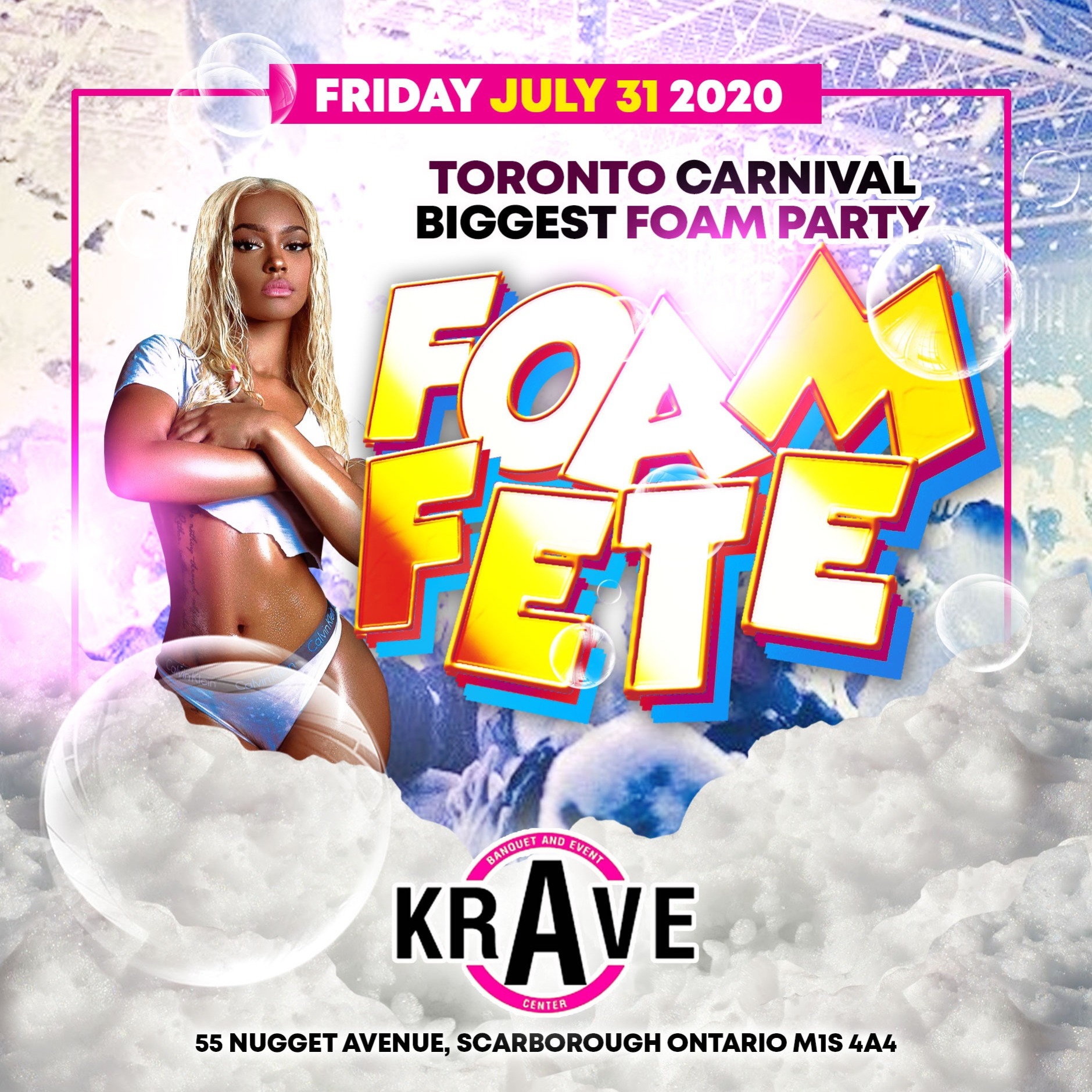Foam Fete Toronto Caribana 2020
