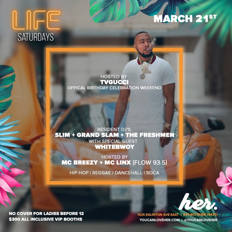 Life Saturdays - TVGucci Birthday Weekend Celebration + DJ Whitebwoy