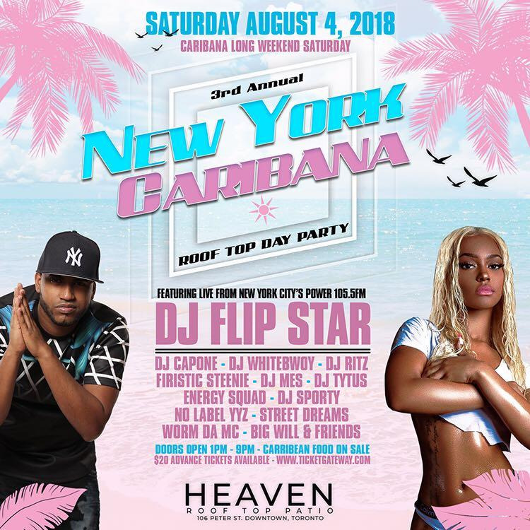 New York Caribana Patio Day Party @ Heaven Rooftop Patio 