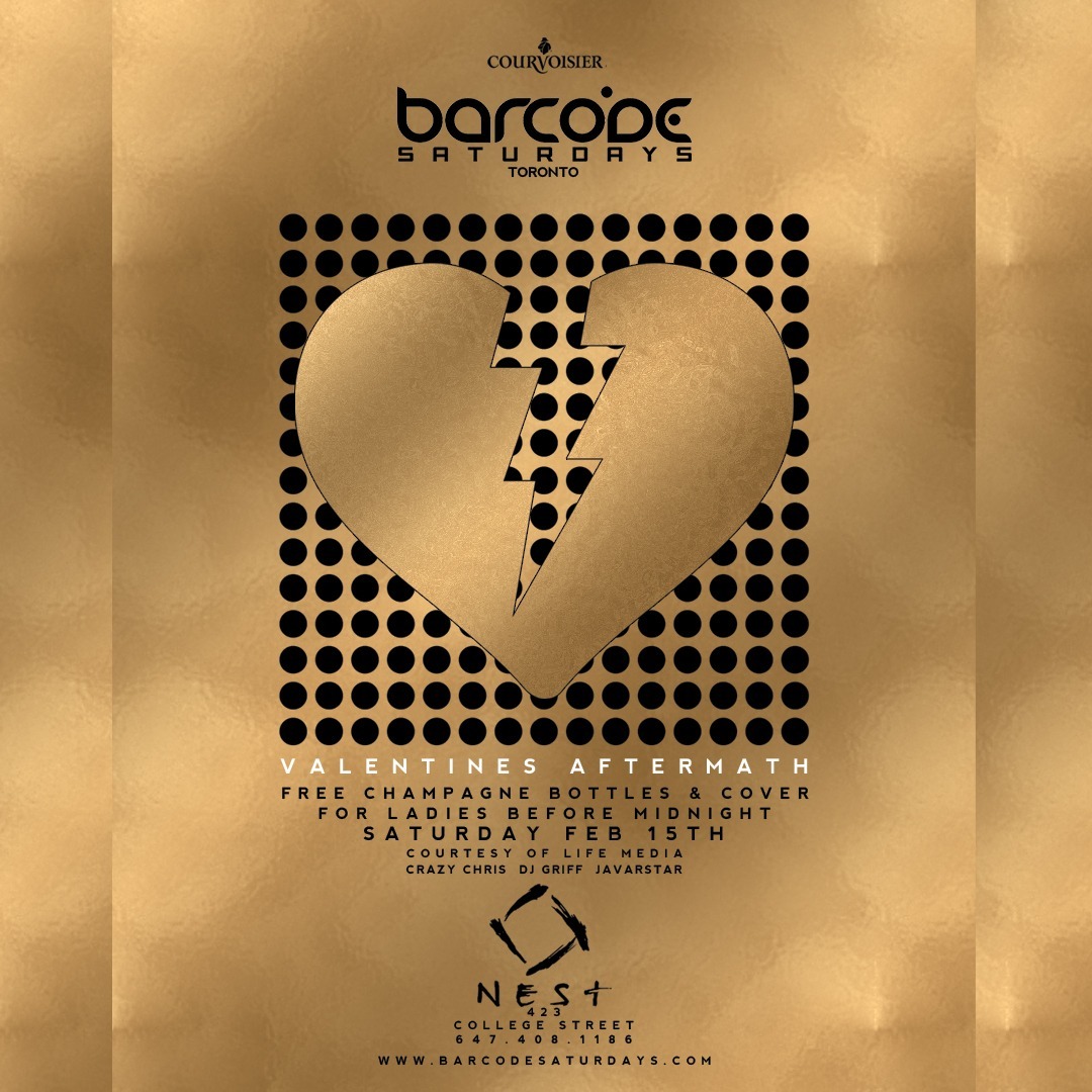 Barcode Saturdays Valentines Aftermath 15 Feb