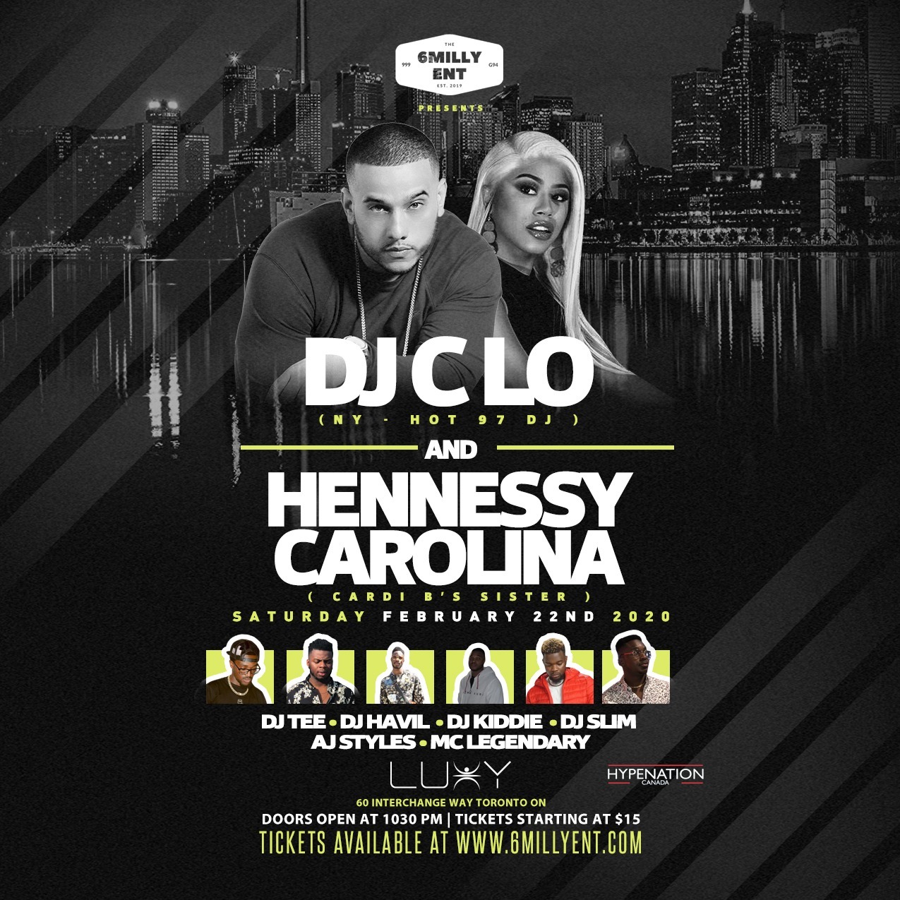 Dj Clo And Hennessy Carolina  @ Luxy Nightclub