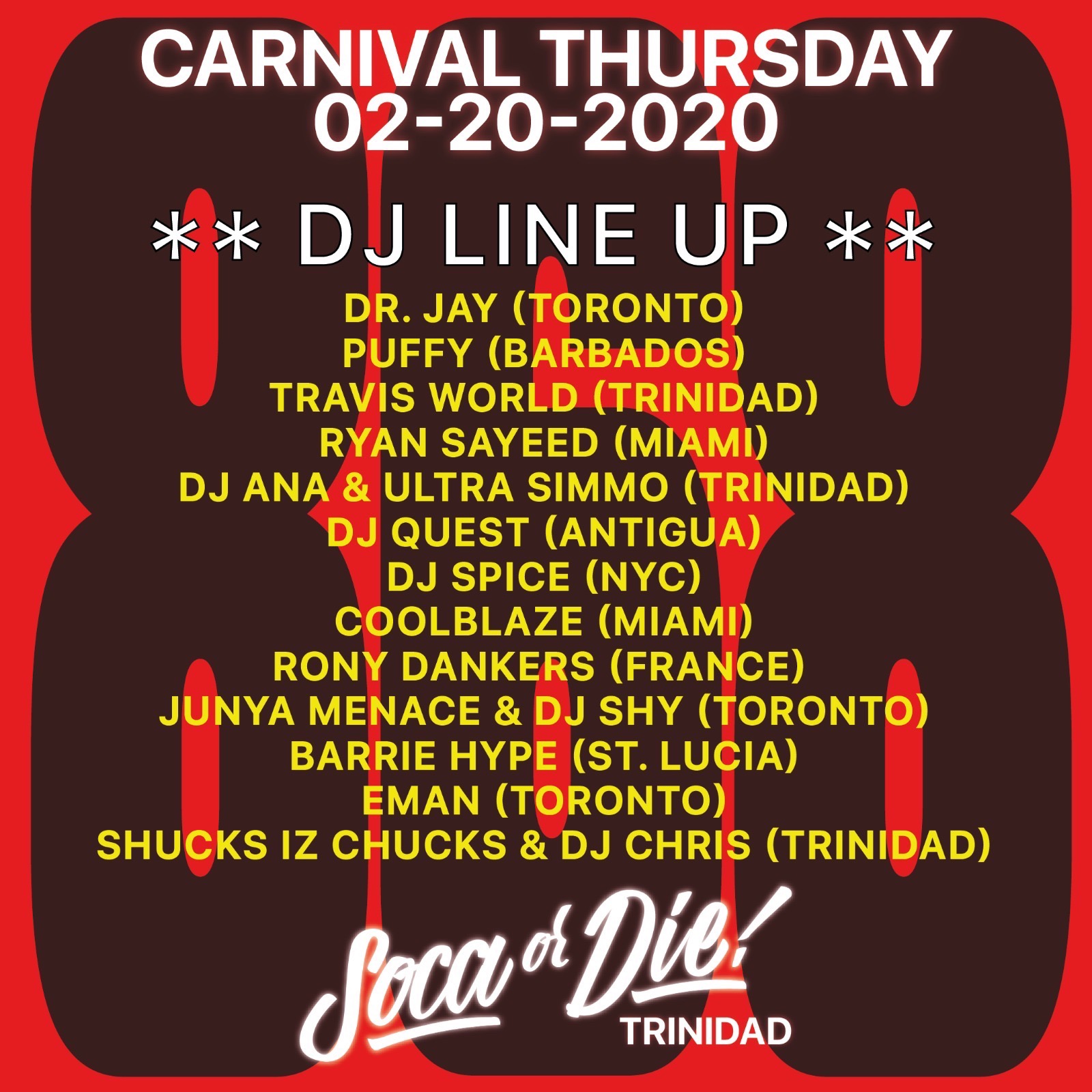 Soca Or Die - Trinidad Carnival 2020