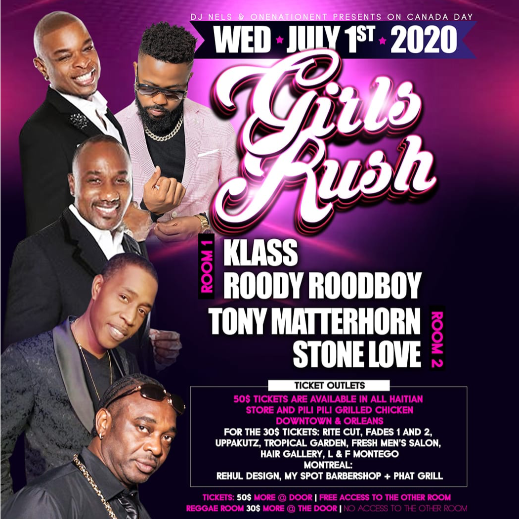 Girls Rush Ft Roody Roodboy 2020 Tickets | Ottawa @ St. Anthonys Hall