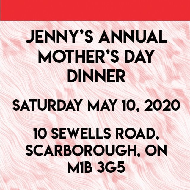 Jennys Annual Mothers Day Dinner
