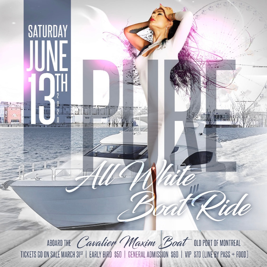 PURE: All White Boat Ride