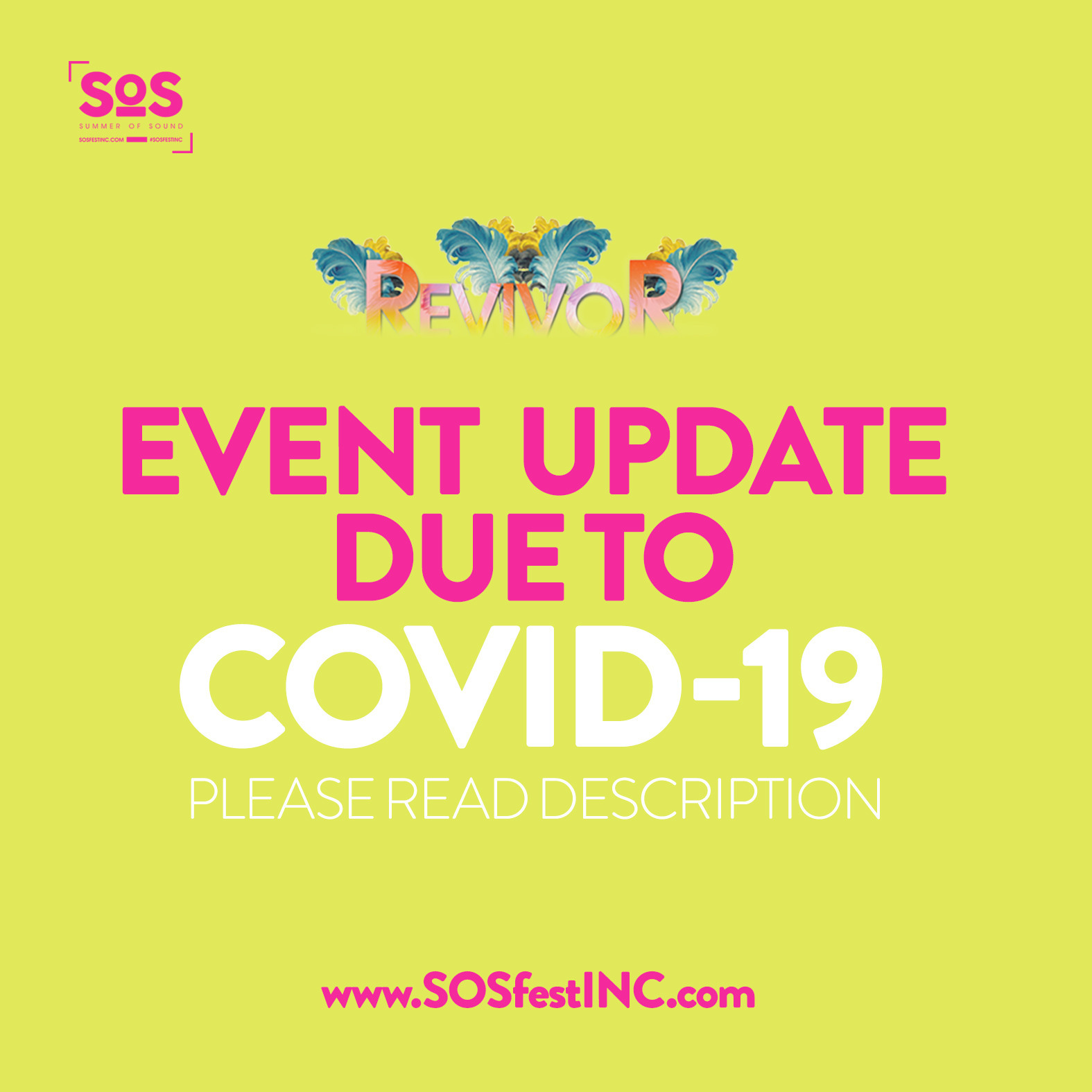 REVIVOR | SOS FEST | A CHUTNEY & SOCA DAYTIME CONCERT SHOWCASE | TORONTO CARNIVAL SUNDAY