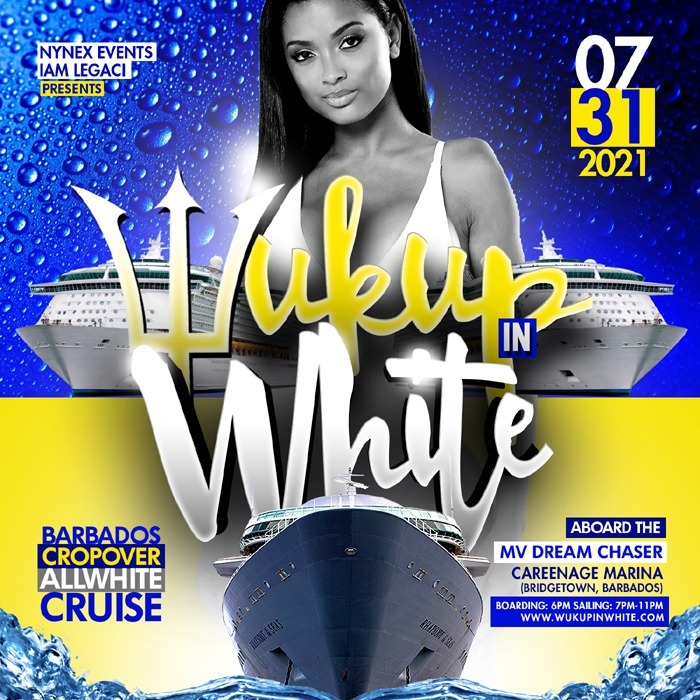 WUK UP IN WHITE The Annual All White Boat Ride · Barbados Crop Over 2021