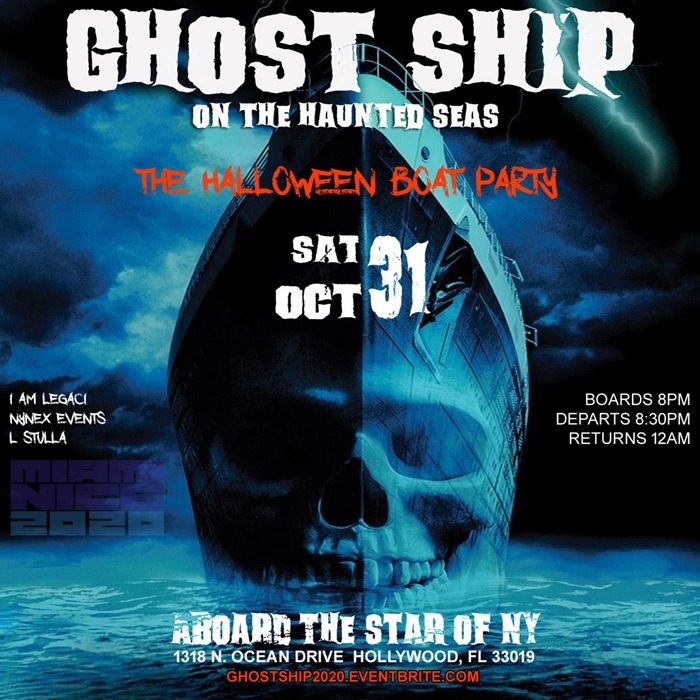 GHOST SHIP MIAMI | The Halloween Boat Party 2020