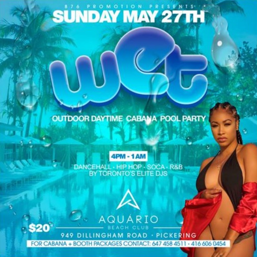 Wet | Outdoor Daytime Cabana Pool Party 