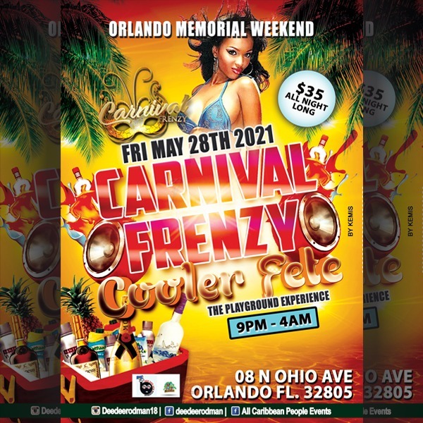 CARNIVAL FRENZY COOLER FETE ( THE PLAYGROUND EXPERIENCE )