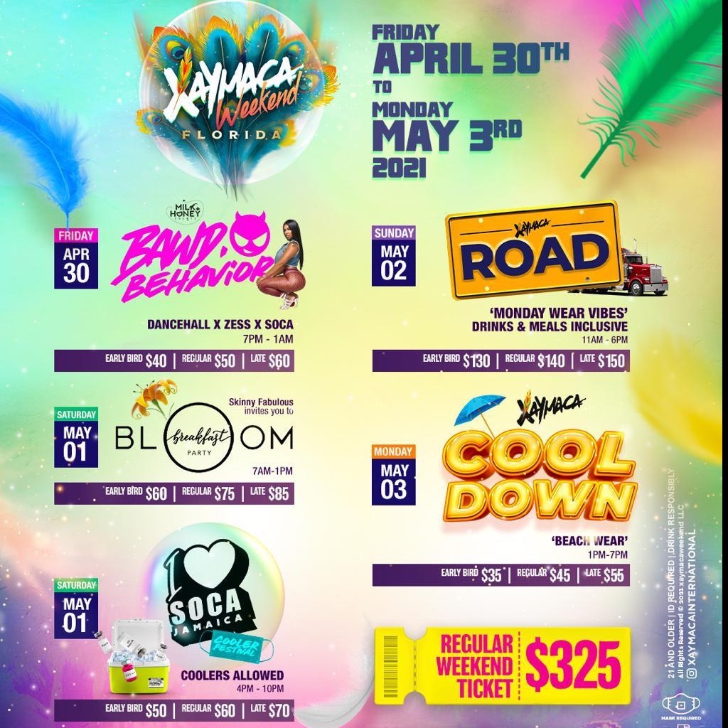 XAYMACA WEEKEND FLORIDA 2021