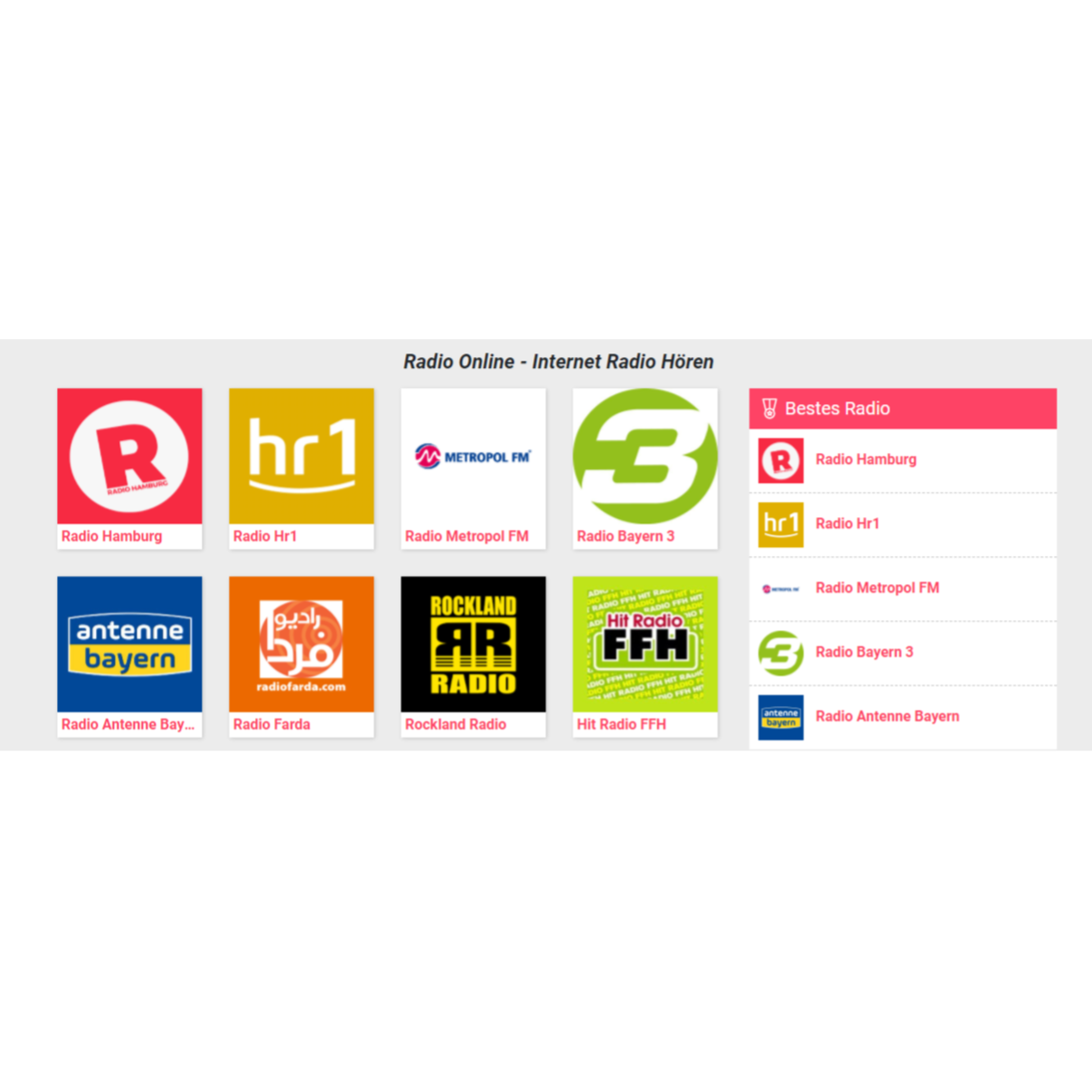 Onlineradio internetradiohoren.de