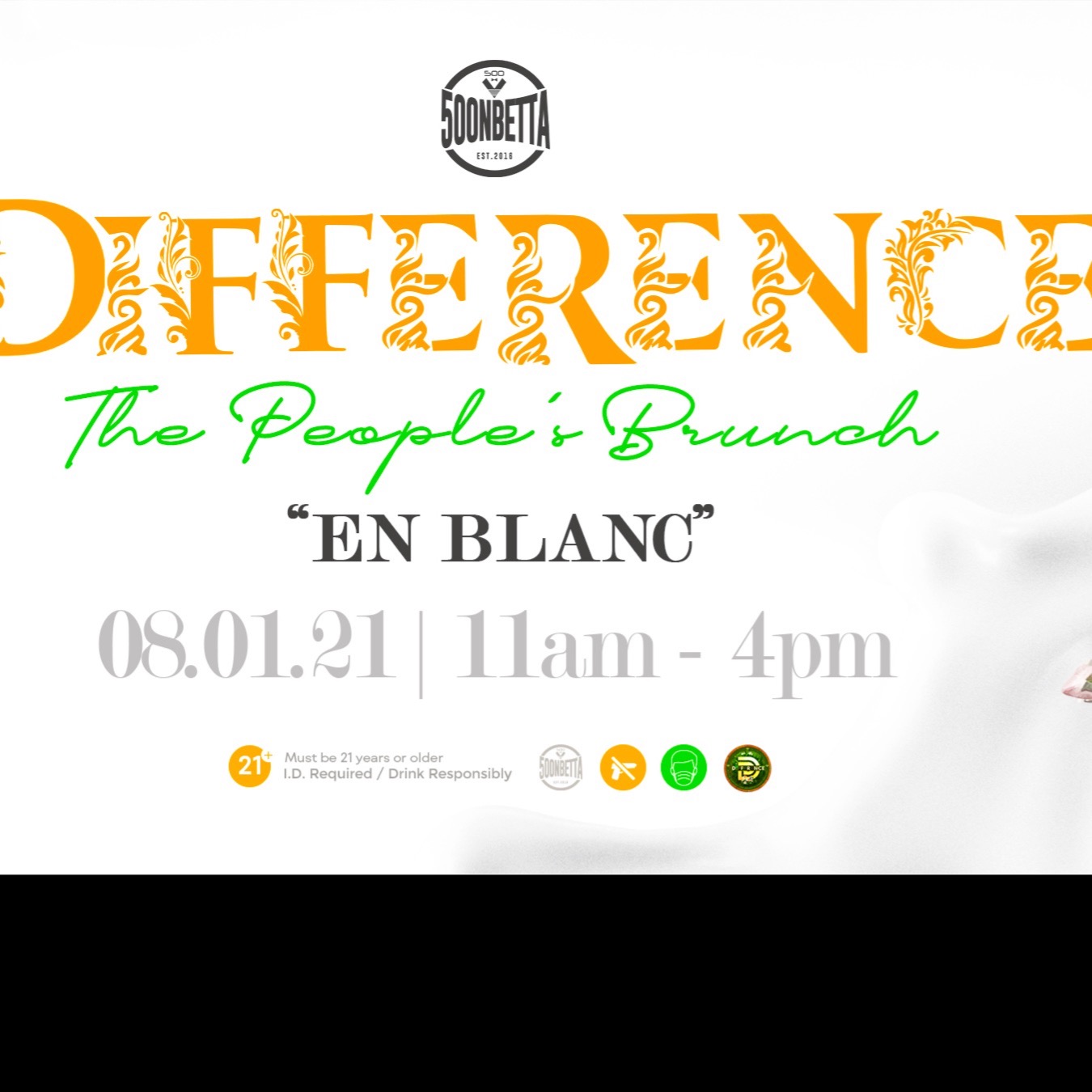 DIFFERENCE -THE PEOPLE'S BRUNCH -EN BLANC