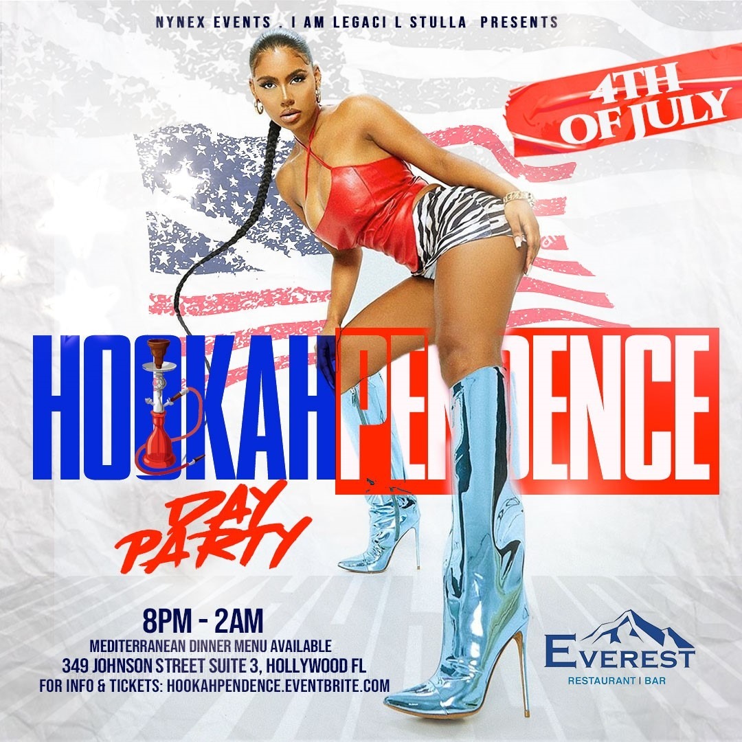 MIAMI NICE 2021 HOOKAHPENDENCE 4TH OF JULY DAY PARTY