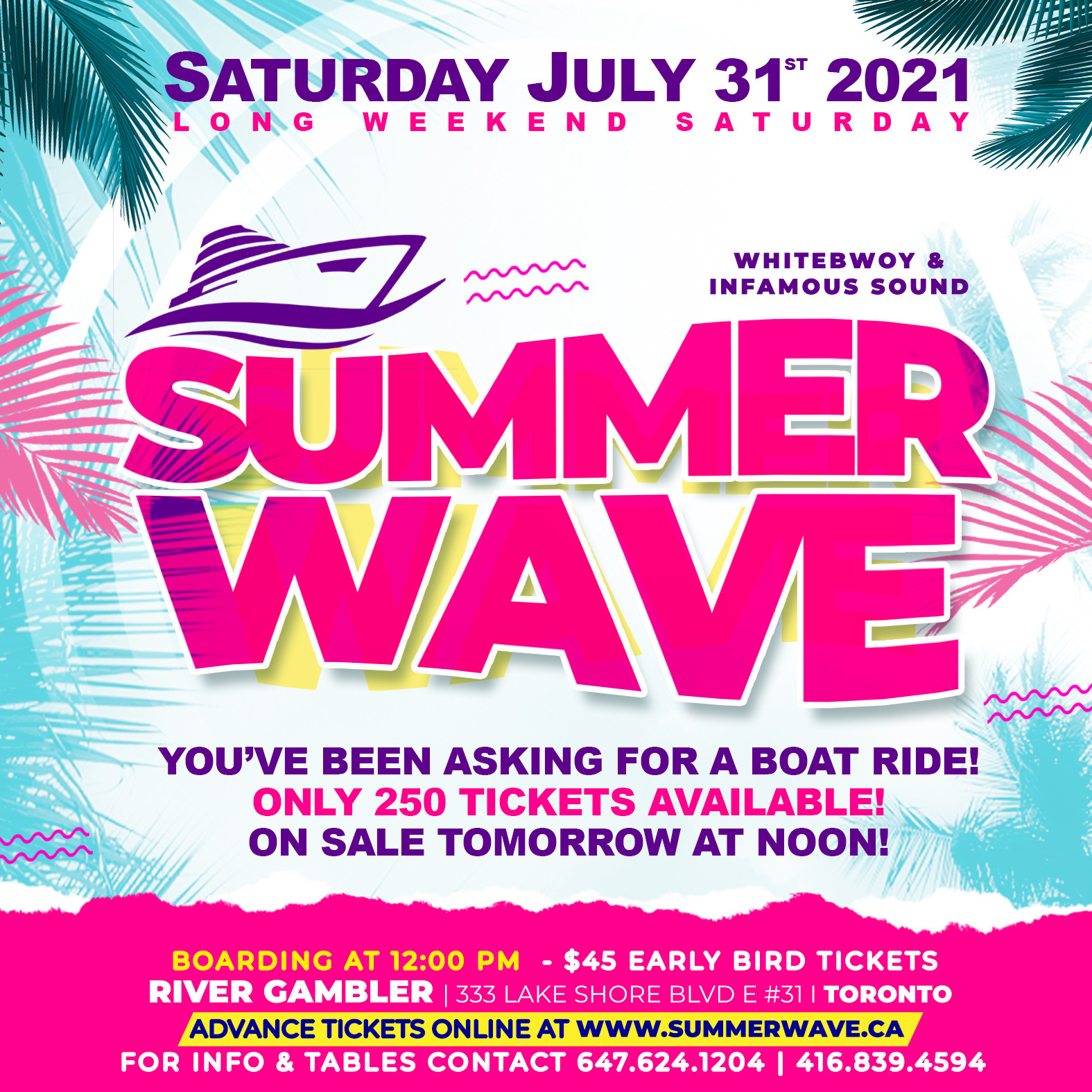 SUMMER WAVE BOAT CRUISE