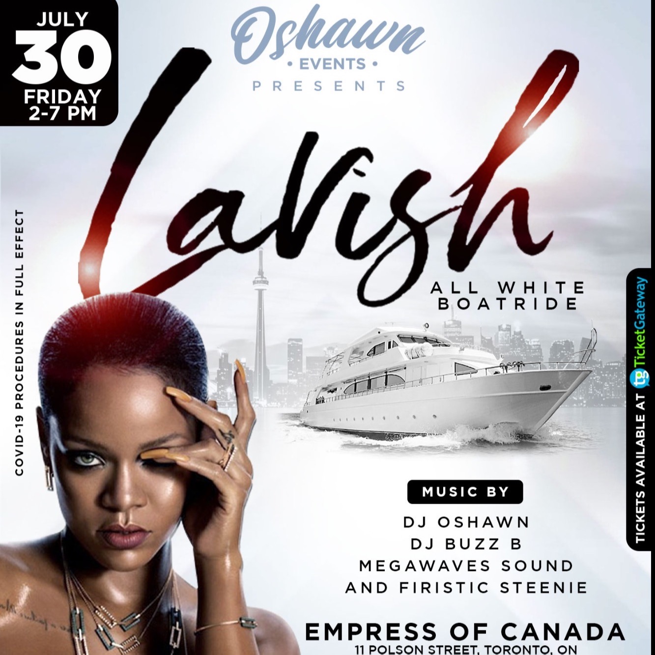 Lavish All White Boatride