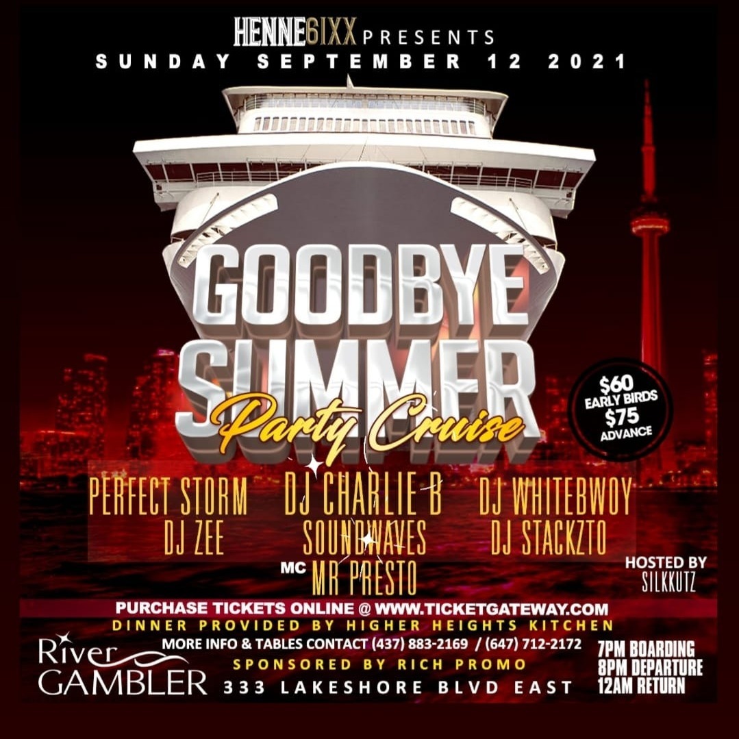 Henne6ixx Presents  GOODBYE SUMMER Party Cruise